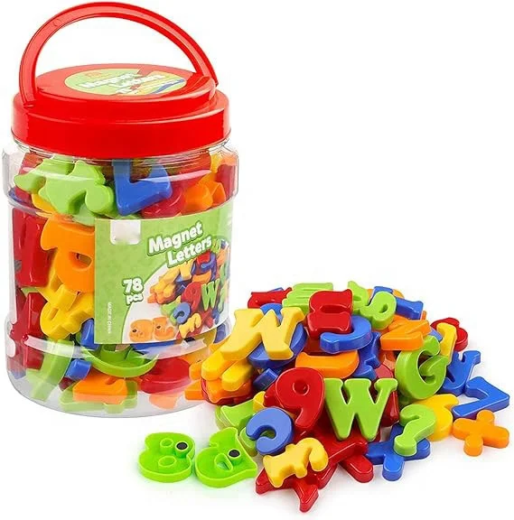 Alphabet  ABC 123 Educational Toy Set Preschool Learning Spelling Counting Uppercase Lowercase Math Magnetic Letters Numbers