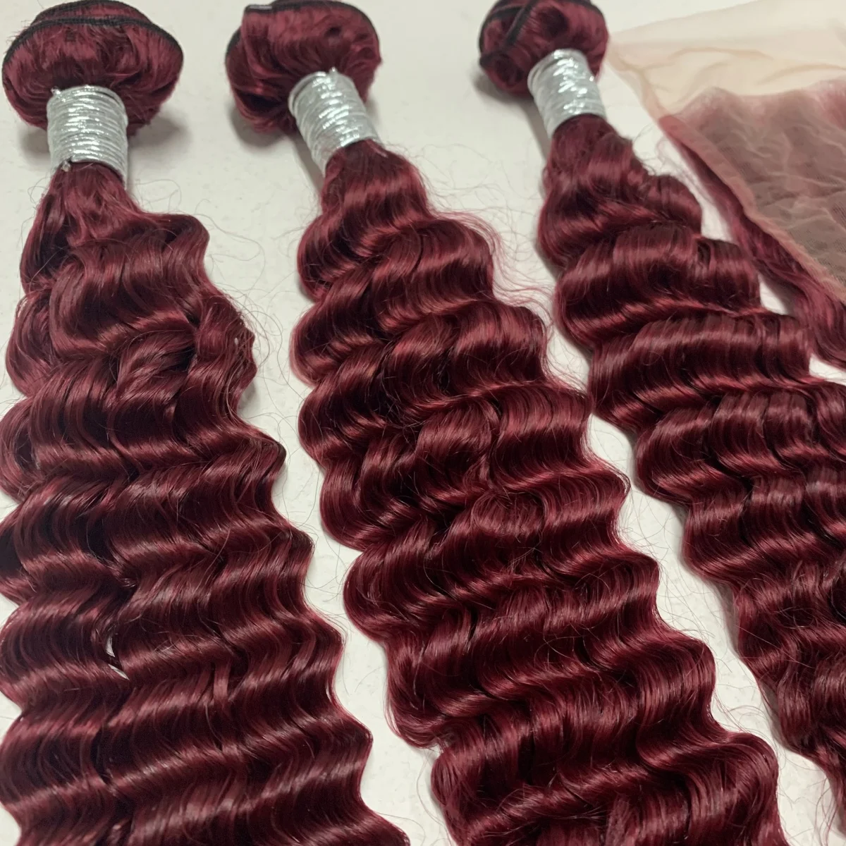 ZC 30inch  Long Hair Chinese Remy Cuticle Deep Wave  Hair Bundles