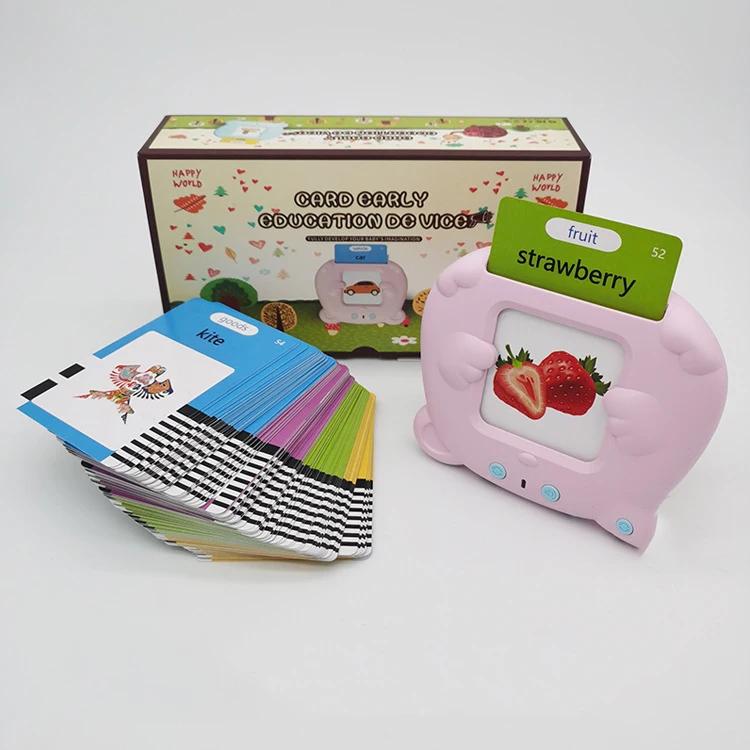 Montessori 510 Words Cognitive Cards Educational Learning Machine Talking Flash Card Arabic
