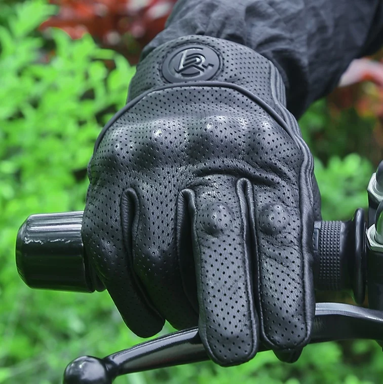 2022 Factory Full Finger Hand mittens for Bike Riding Motor Bike Racing mittens Motorcycle Leather mittens