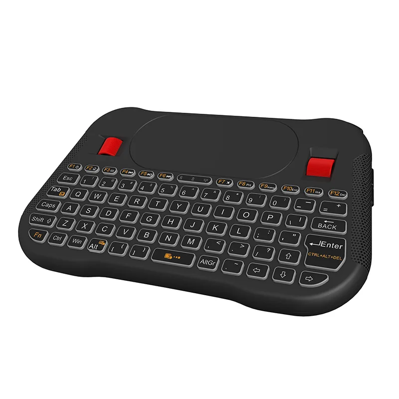Factory Wholesale Mini Keyboard 7 Colors Backlight T18 + 2.4G Wireless Touchpad Air Mouse Work for Android TV
