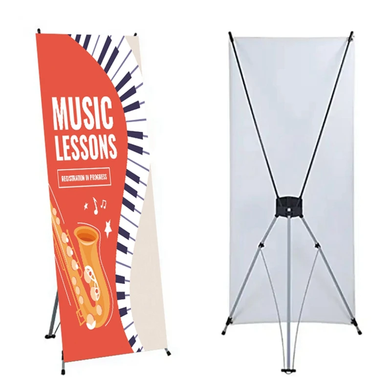 Wholesale Custom Logo Display Stand Banner Supplier Custom Picture Free Printing X Banner Stand For Advertising Promotion