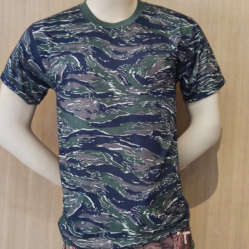 Wholesale cotton summer men outdoor camouflage t shirts for outdoor