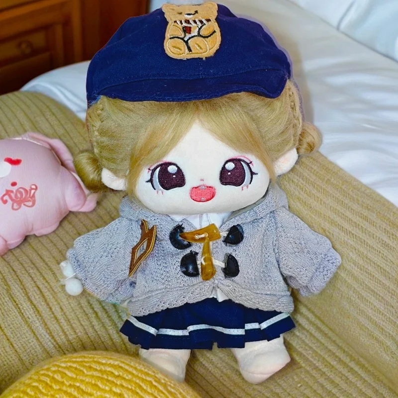 20cm Maillard College style cotton plush doll figure costume props costume set cute unisexual soothing stress relief toys