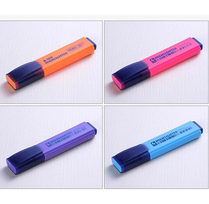  Colored Highlighter pen 8 colors for students offices fluorescent highlighter marker