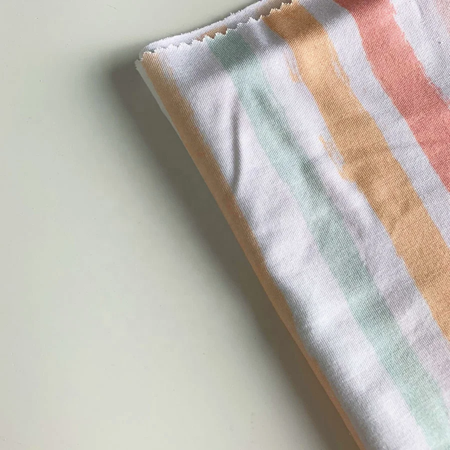 Custom digital Printing bamboo lycra knitted precut fabric