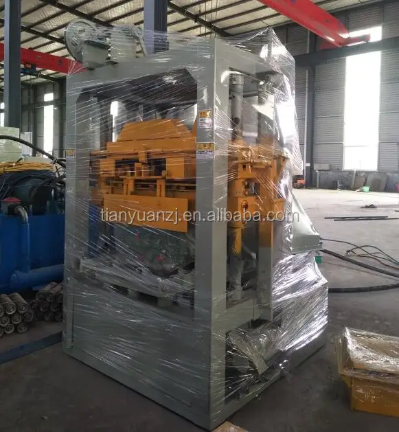 HIgh productivity semi QTJ4-26C hess beton hollow block forming machine