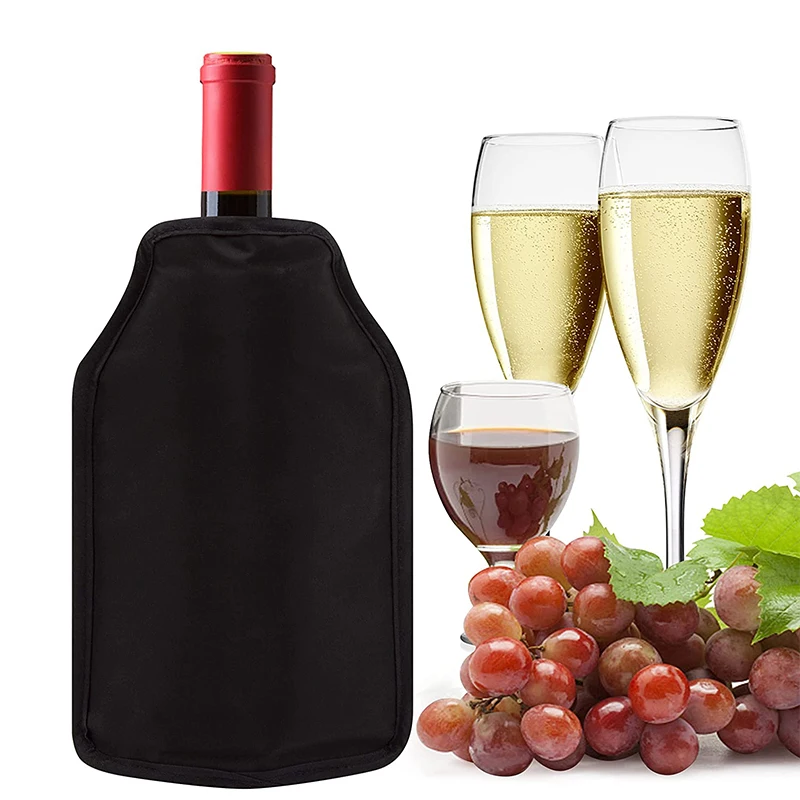 Reusable Chilling Prosecco Champagne Bottles Insulated Chiller Refrigerator Wine Beverage Coolers Bag Sleeve Cuff