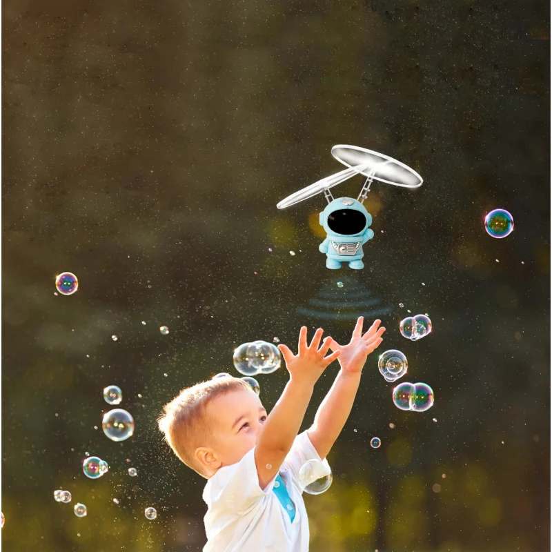 Kids Hand Induction Spaceman Spinning Fly Robot Toy Spaceship Electric Sensor Aircraft Toy Robot Child Doll Christmas Gift