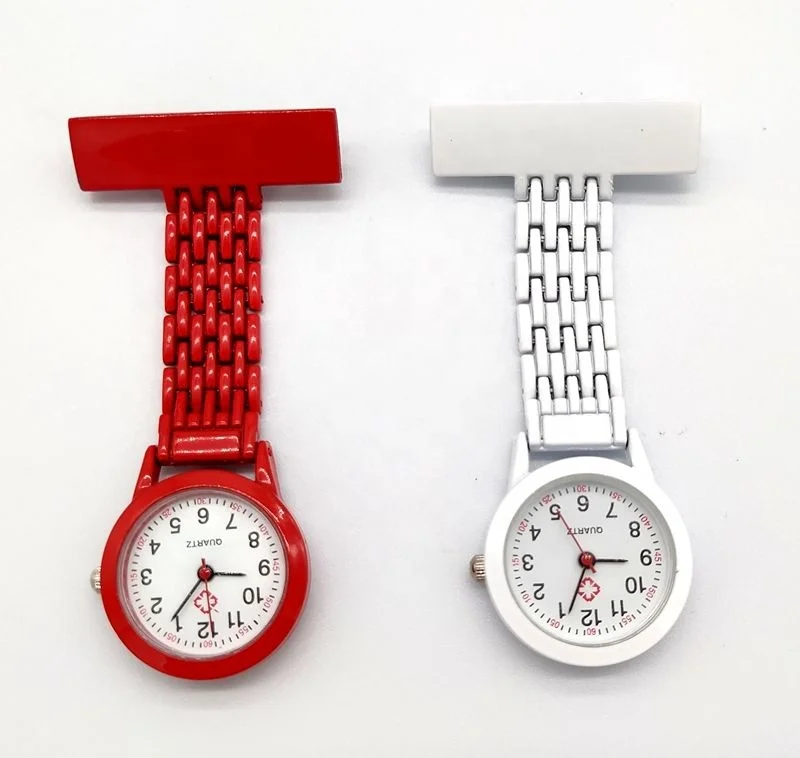 Wholesale 2023 Pendant Hang Custom Engrave Logo Name Brooch Quartz Pocket Watch Nurse Watches For Medical Doctor