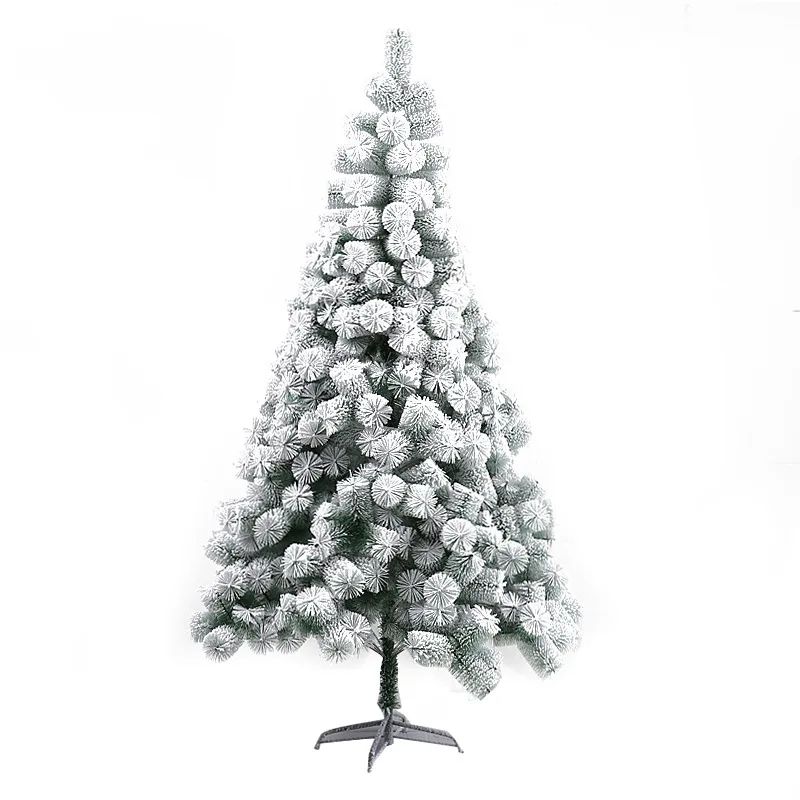 Wholesale Snow Falling Flocked Flocked Forested Artificial Pine Needle Christmas Tree Snow Forested Flocked