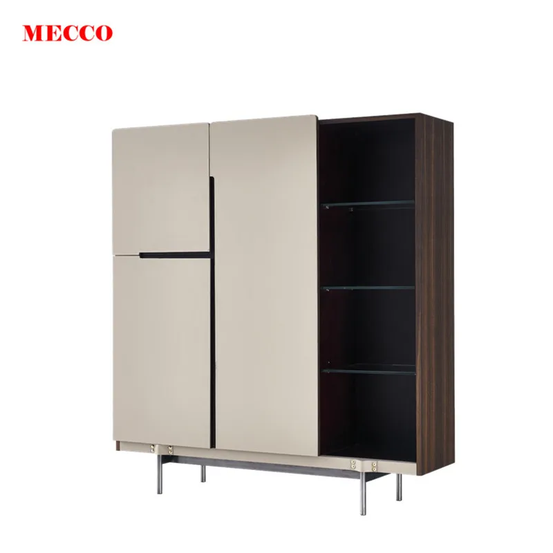 Mecco Furniture Modern China Cabinets Optional Color Cabinet Living Room Furniture China Cabinet Hutch Luxury