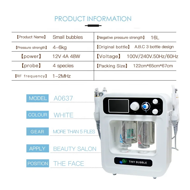pa Salon Hydro Oxygen Aqua h2o2 Water Facial Peel Solution Beauty Skin System 9 In 1 HydraBeauty Machine