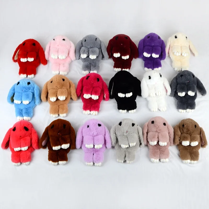 XJ Hotsale Lovely Very Cure Rabbit Shaped Fake Fur Handbag  for Children & lady Faux Fur Bag
