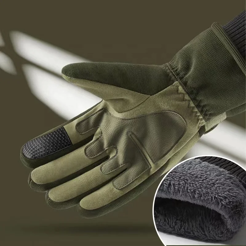 Плюшевые водонепроницаемые высококачественные перчатки для пейнтбола унисекс Зимние