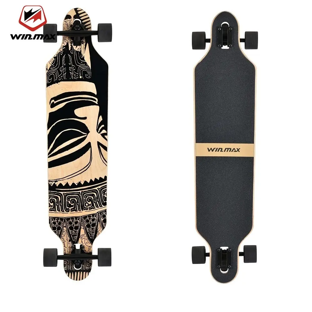 Win.max Longboard Skateboards - Premium Long Boards for Adults, Teens and Kids