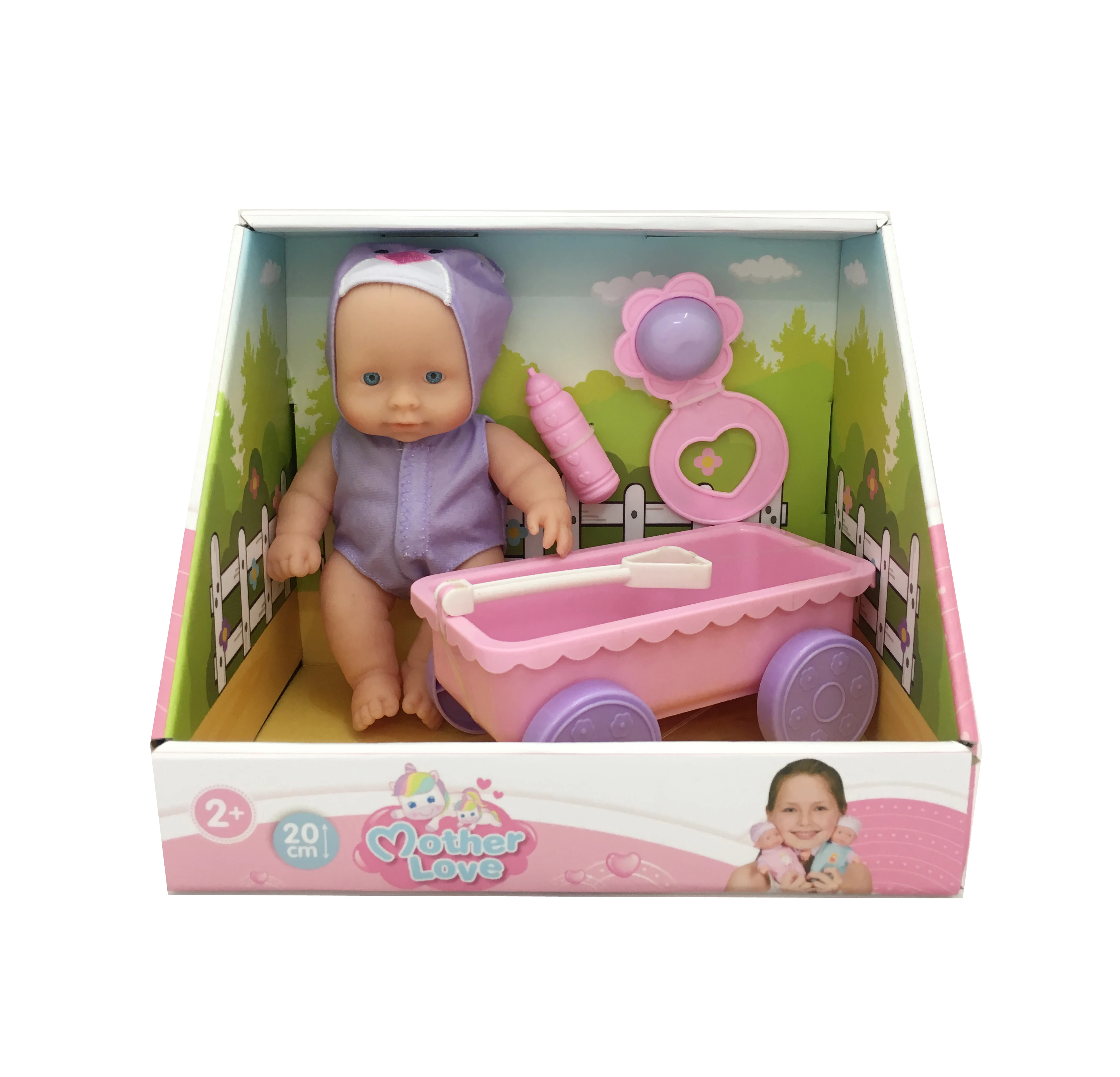 8 Inch Cute Stuffed Talk Doll Realist Baby Doll with clothes EN71Standards