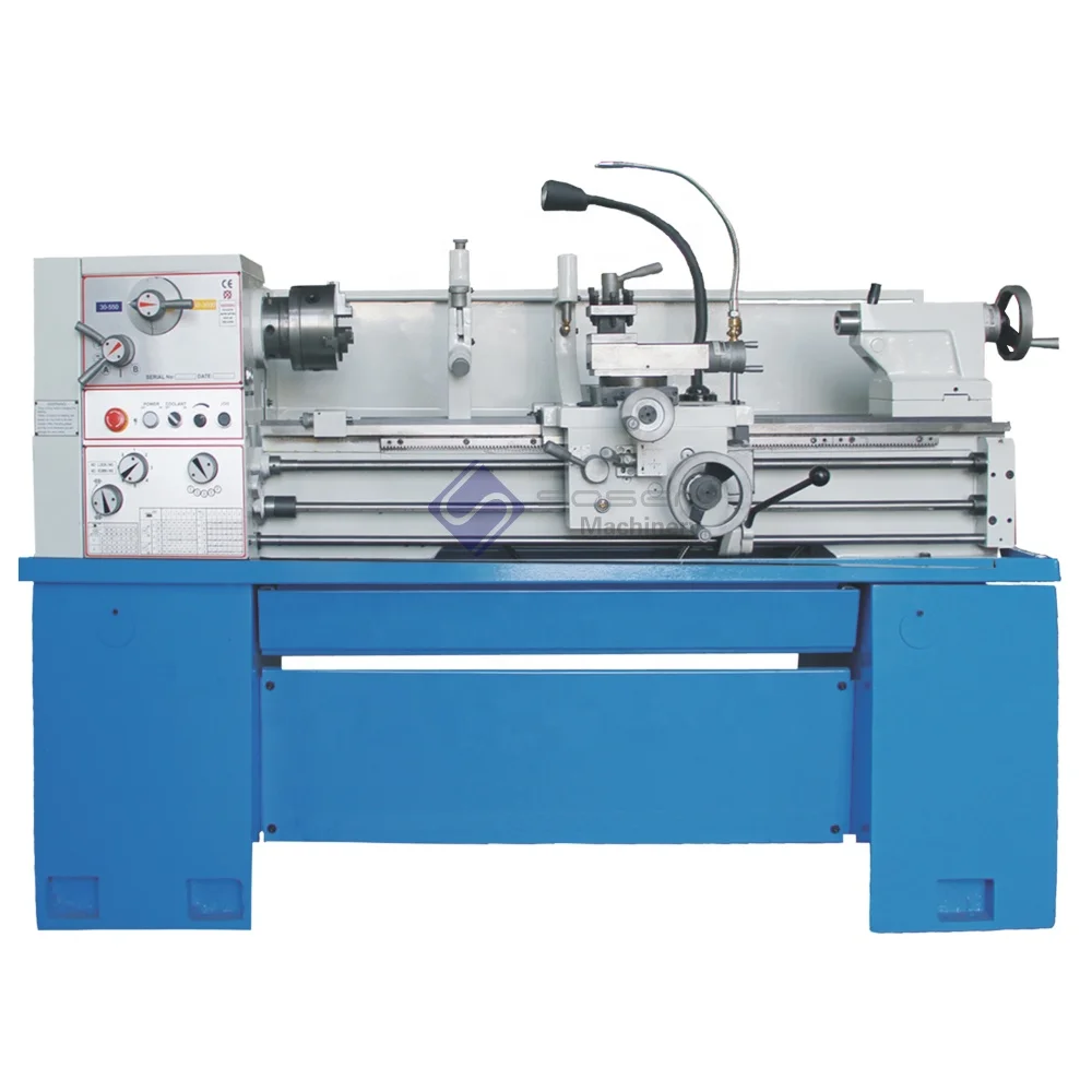 Manual Small 40mm spindle Horizontal Dro Turning Metal Lathe