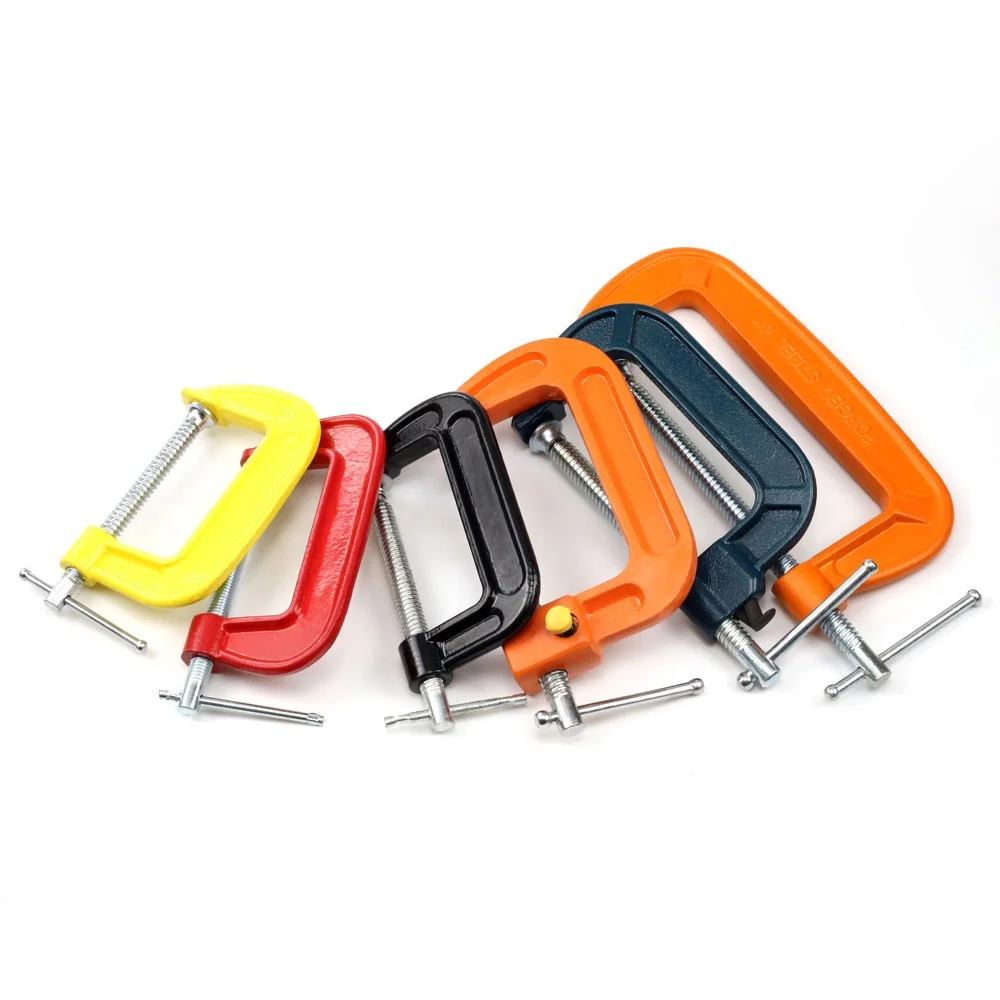 Сверхмощный кованый G-образный зажим Европейского типа для деревообработки