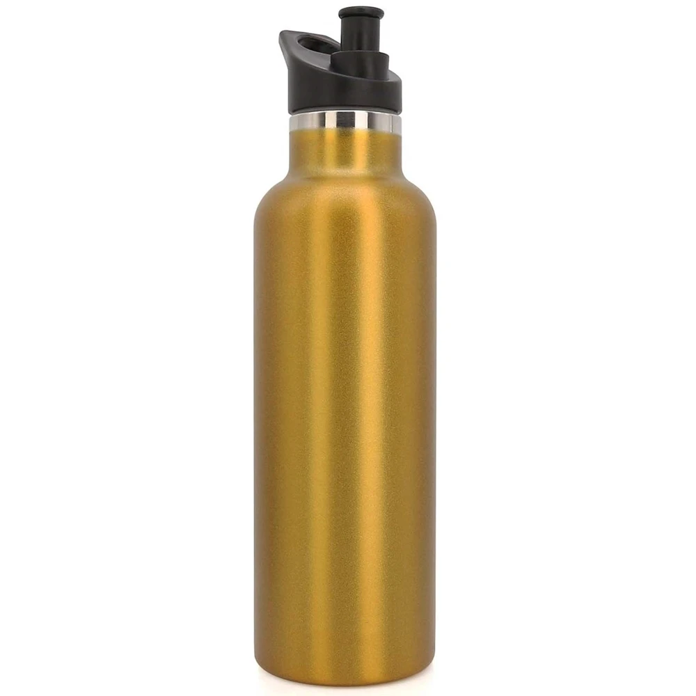 
Double Walled Vacuum Insulated Stainless Steel Water Bottle 750ml Outdoor sport bottle with Bite Valve lid 