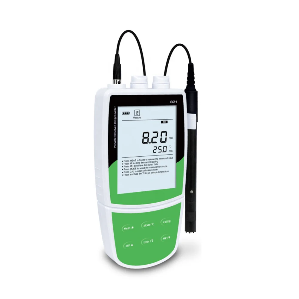 Bante821 Professional Portable Dissolved Oxygen Meter with 2 Points Calibration