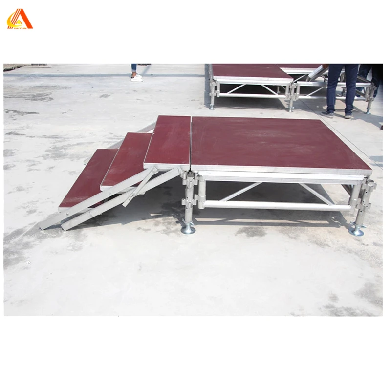 Factory Direct Sales Easy To Install Aluminum Plywood Board Stage Platform For Concert Events