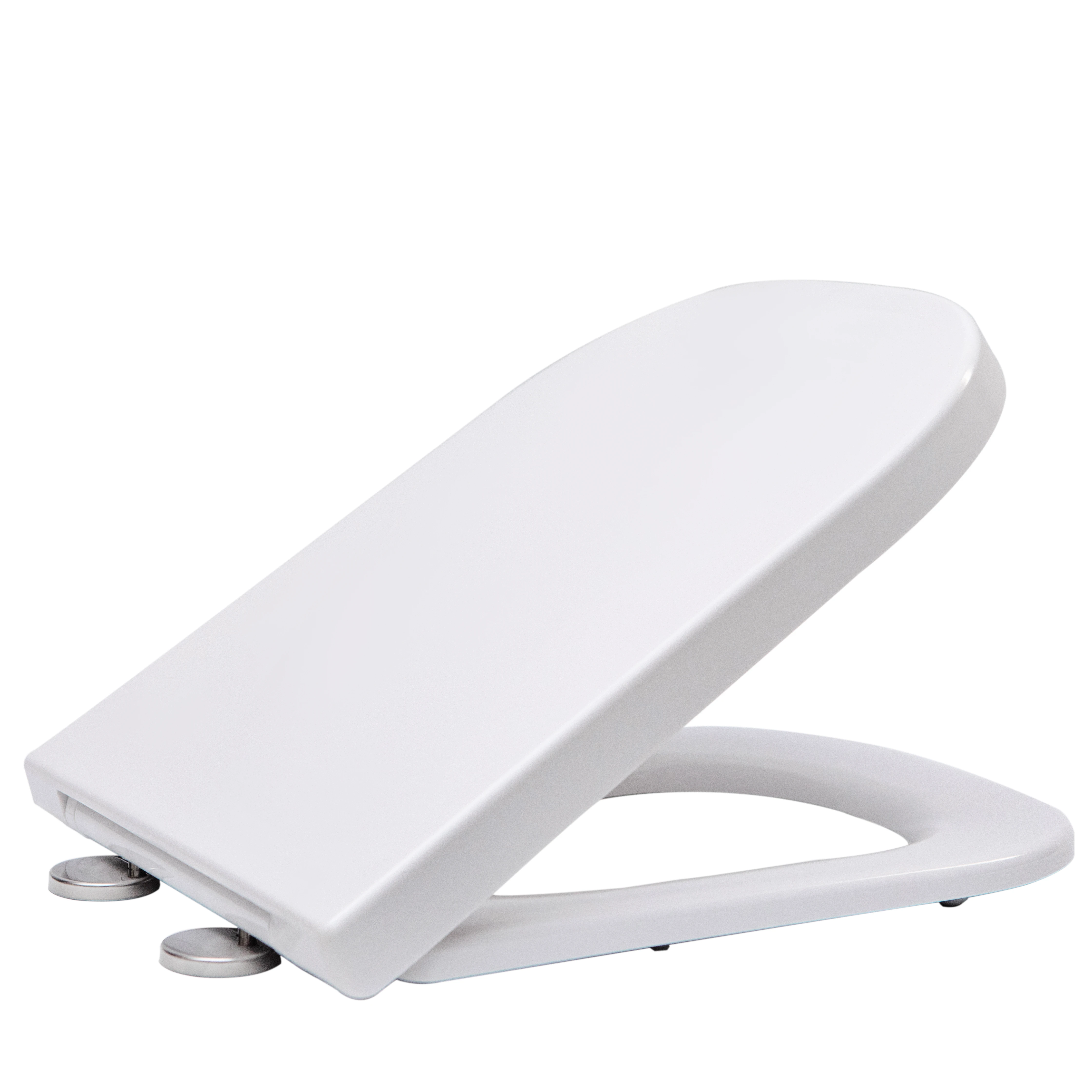LPU-091 Poland popular design Urea UF soft close one button quick release duraplast square shape toilet seat