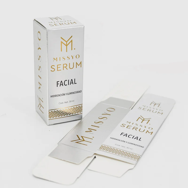 Custom Design Luxury Silver Gold Foil UV Spot Cardboard Folding Carton Makeup Cosmetic Candle Packaging Paper Box Logo Printing