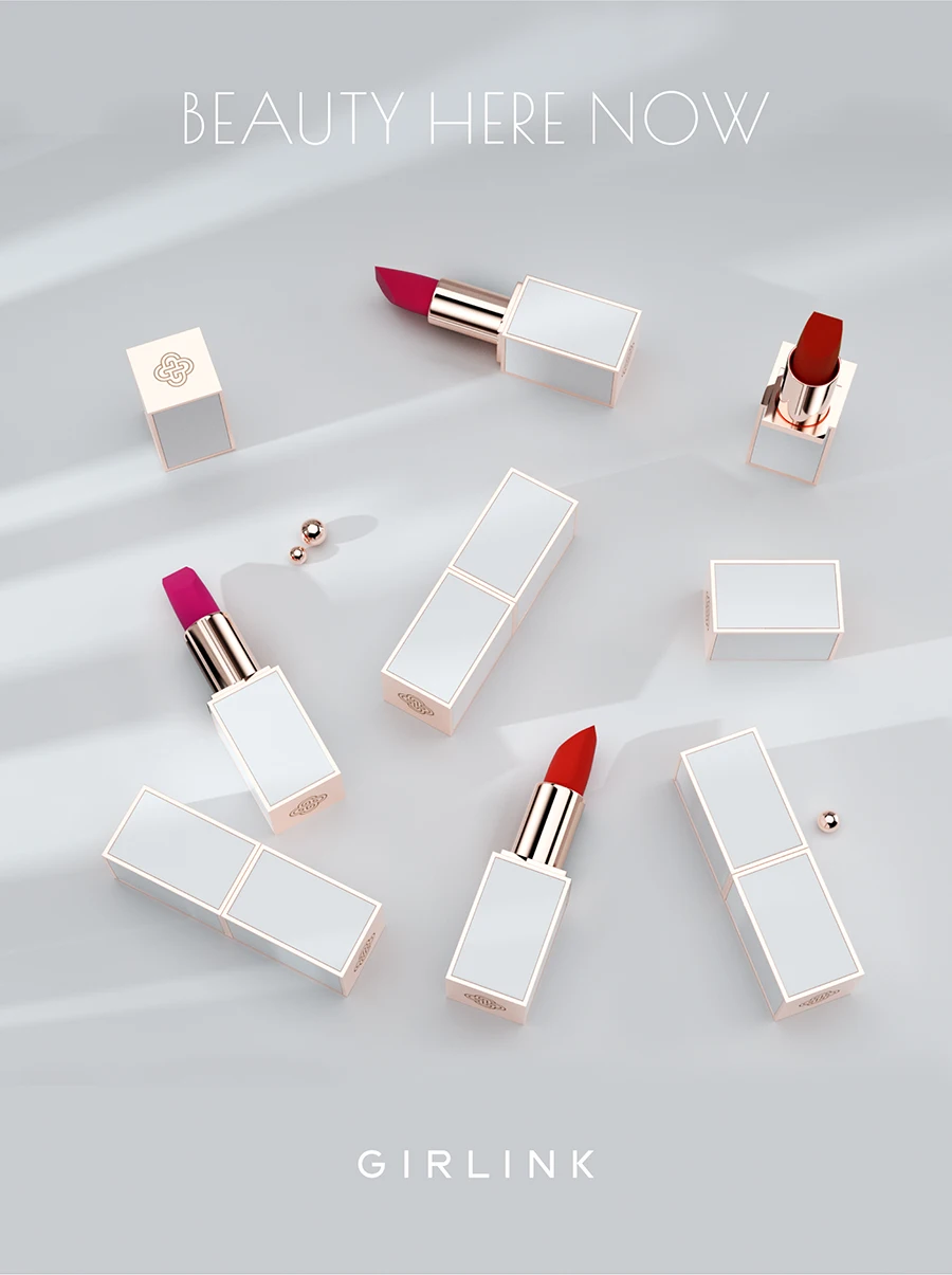 make up lip stick private label long lasting and high quality lipstick with white tube