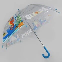 Custom  fashionable funny animal printing  child umbrella  poe  clear umbrella