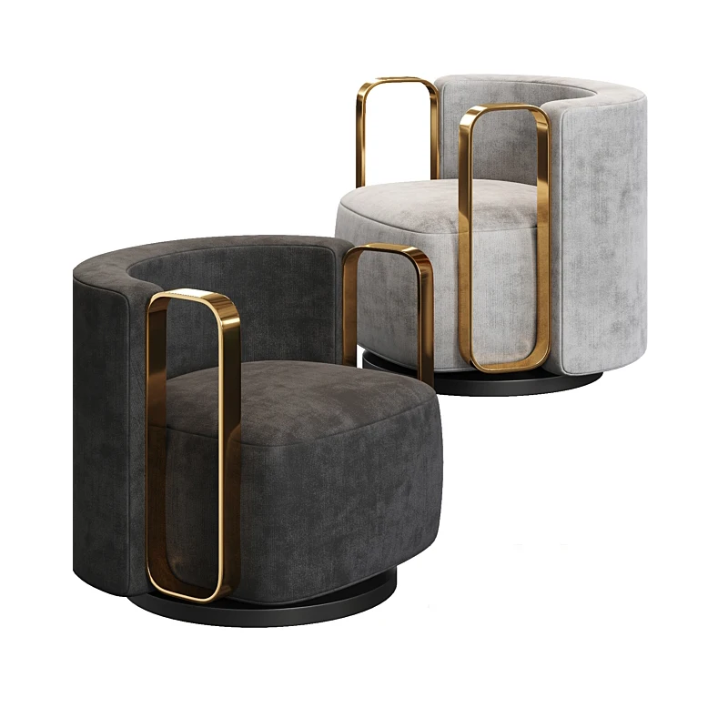 Exeon High End Nordic Fabric Occasional Single Sofa Chair Modern Luxury Leather Soft Chair Sofa