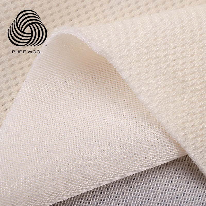 Australia New High Quality Natural Suit Mesh Merino Wool Fabric For Hometextile Customized