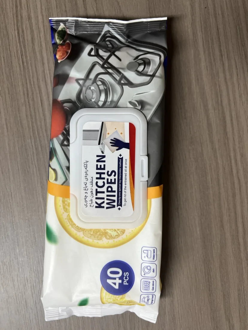 40PCS Packed NEW Non-woven Fabric Oil and Stain Removal Kitchen Wipes For Kitchen Cleaning