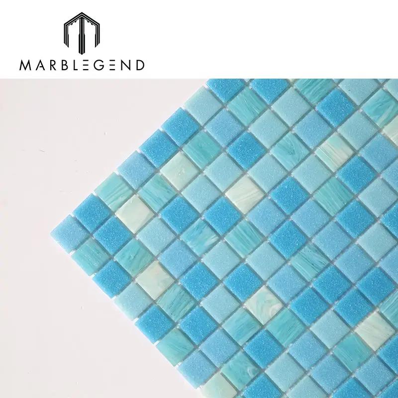 Custom wear-resisting natural glass cube mosaic pool tile mosaic tiles mixed