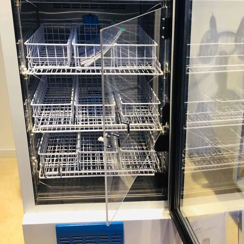 Biobase с двойным слоем стекла двери медицинский холодильник 4 градусов холодильник банк крови