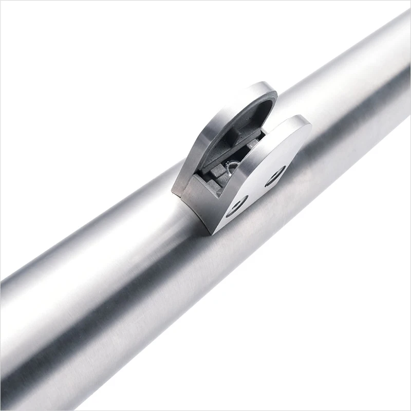 China manufacturer balustrade pillar stainless steel brass toughened glass stair railing pole column