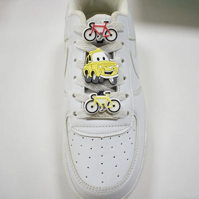 Wholesale PVC Shoe Charms Sneaker Accessories Decoration Shoes Buckle Shoelace Buckle Shoe Charms for Nike Air Force 1