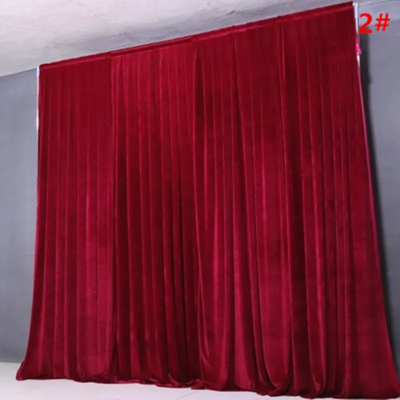 IFG wholesale luxury customized measurement white drapes backdrop curtains for wedding decoration
