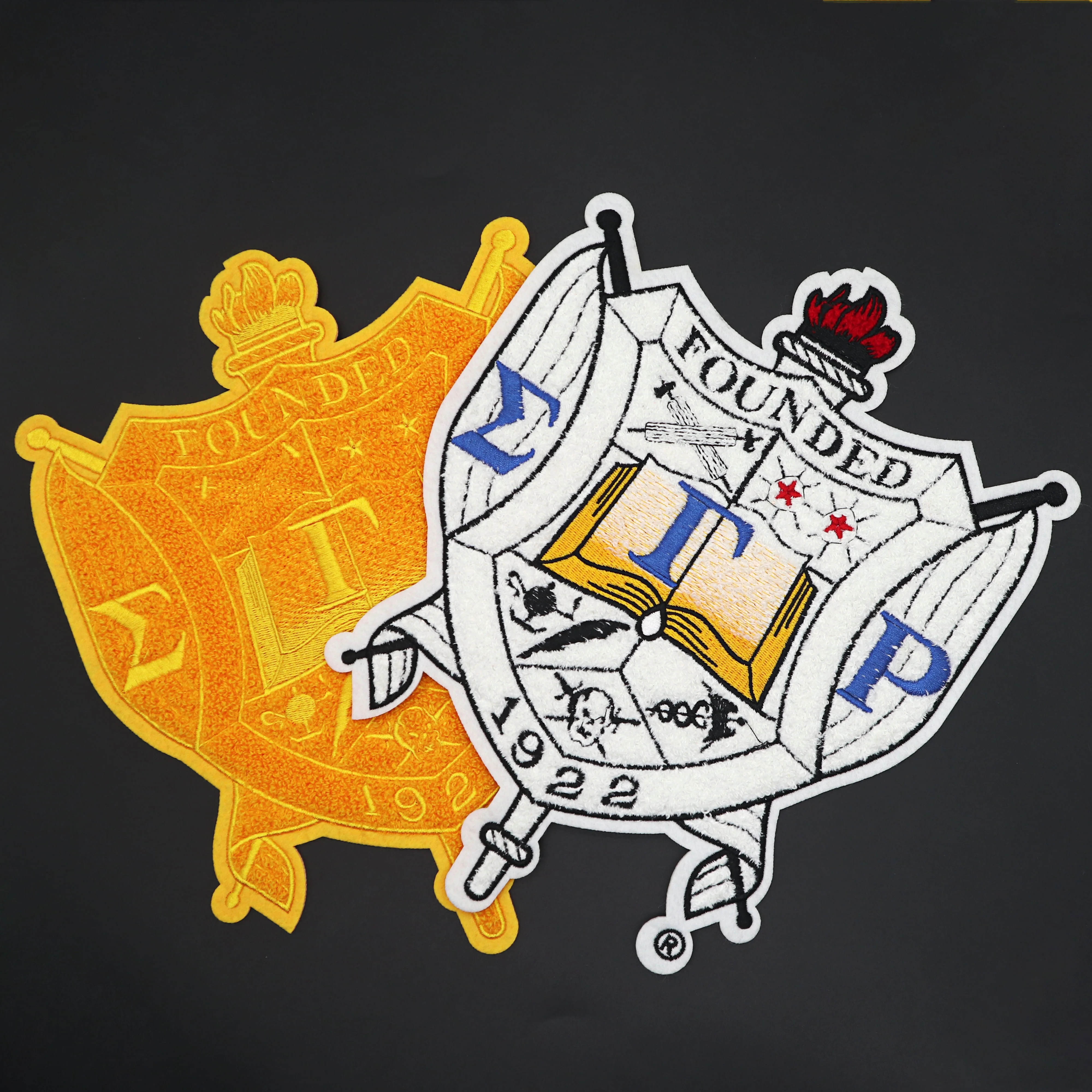 Custom chenille valentines patches Heat Press Embroidered Big Logo Letter Iron On Embroidery Patch