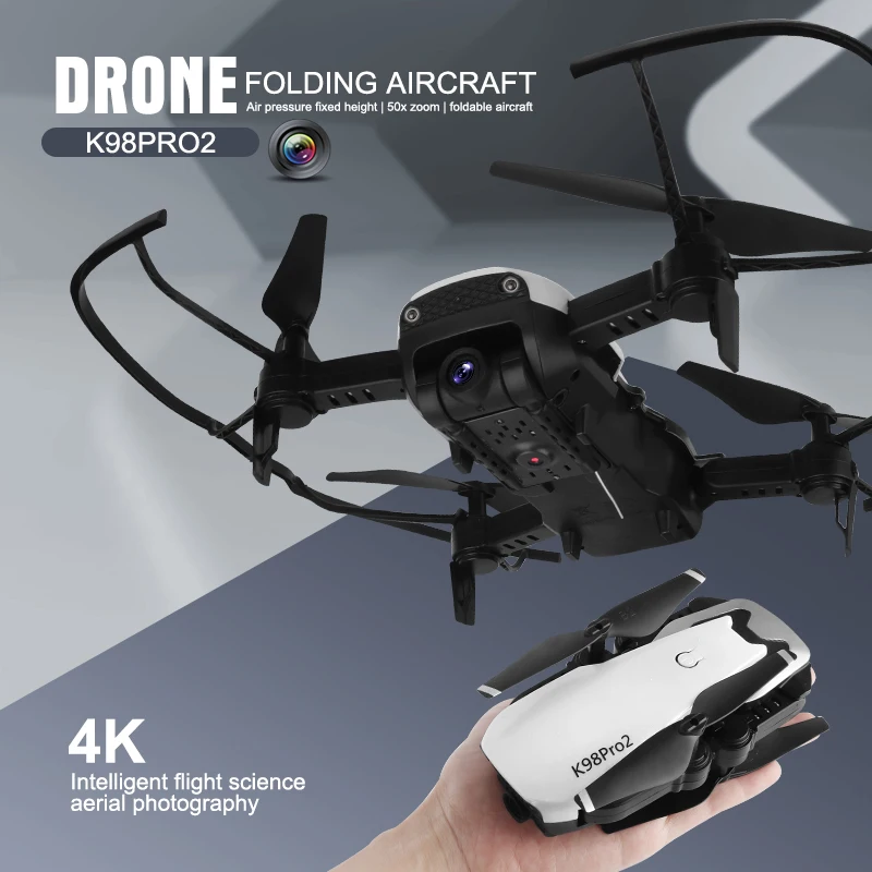 K98 Pro drone with 4K dual HD camera LED mini remote control drone aircraft remote control radio remote control aircraft