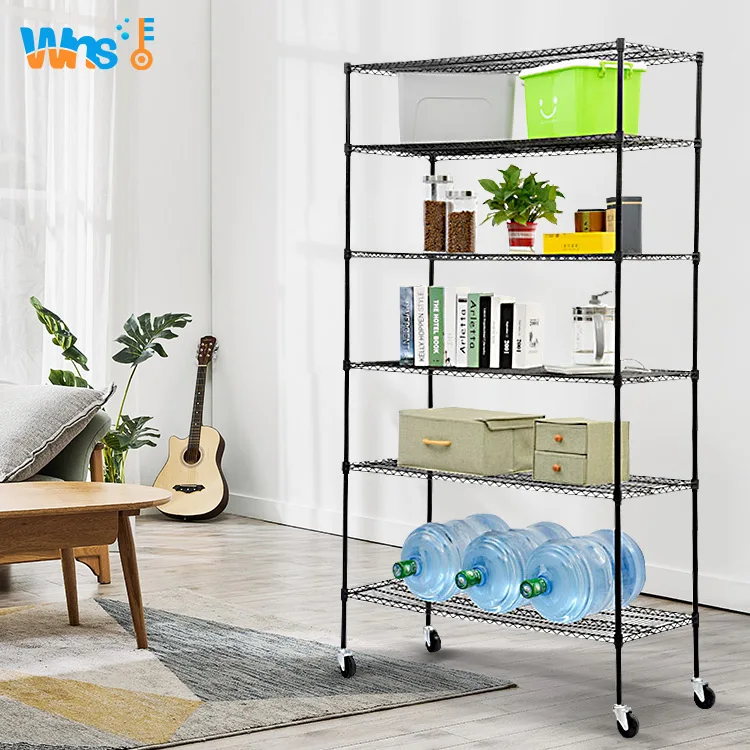Kitchen Organizer Shelf Durable Kitchen Display Rack Shelf with Wheels Home Storage Rack