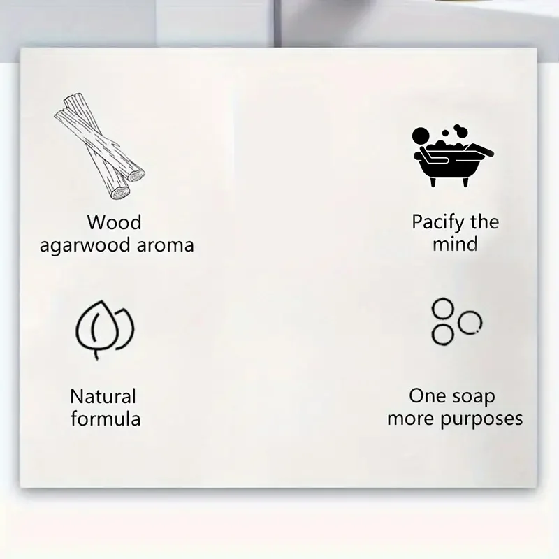 Agarwood soap can clean and moisturize the skin used for daily care
