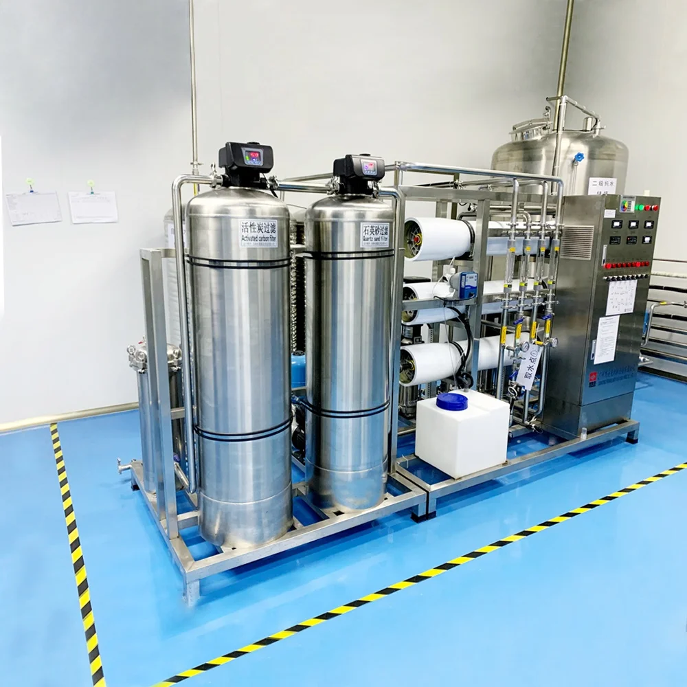 500L/H Second level machine water purifier water treatment plant price / water purification RO system
