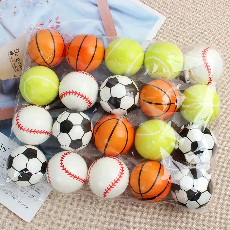 2024 Trending Pu Stress Ball Customizable Model Promotion Toys Gift Children Funny Rebound Doll Foam Rubber Toy Balls