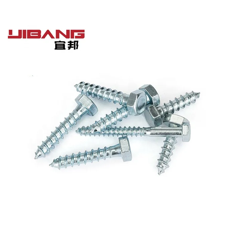 DIN 571 Tornillos Para Madera , Stainless Steel Long Short Torx Countersunk Bulk Hex head Lag Wood Screw
