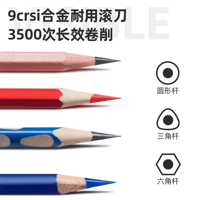 Deli 71162 Automatic Pen Feeding and Sharpener (Transparent Blue)(only)