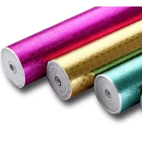 Glitter star Metallized Nonwoven Fabric aluminum film laser film Aluminum Foil Coated Composite Nonwoven Fabric for Shopping Bag
