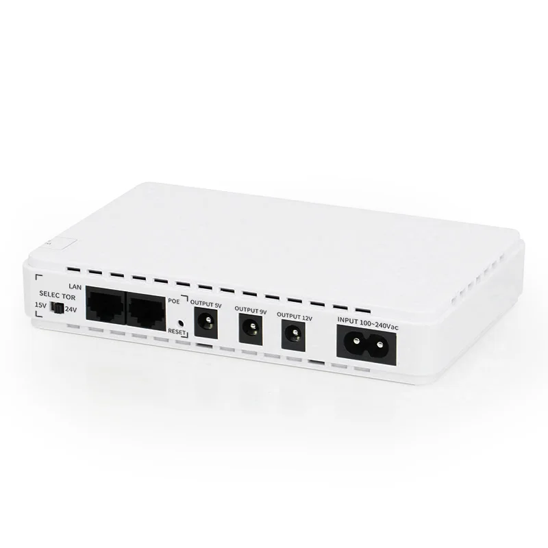 SZ POE432 Mini DC UPS Single Phase Lithium Battery On-Line Type 8800mah 10000mah Mini UPS for Networking 60Hz Frequency