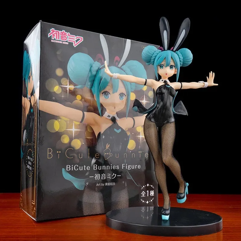 Рисунок Furyu Japaense аниме Hatsune Miku фигурка бикуте кролики Ver. Экшн-фигурки большого размера 31 см коллекционные модели игрушки для