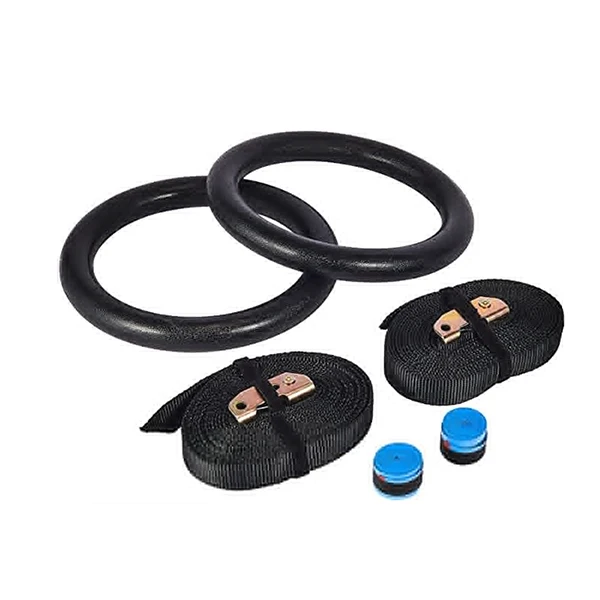 ABS Gymnastics Rings With Adjustable Straps Strength Training Gymnastic Ring Set